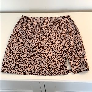 cheetah print skirt